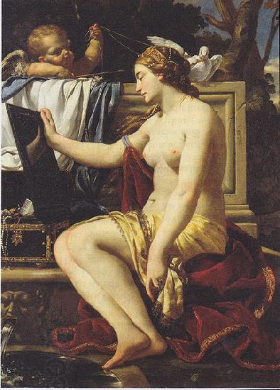 Simon Vouet Toilette of Venus oil painting picture